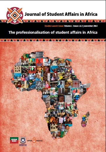 					View Vol. 1 No. 1-2 (2013): Double Launch Issue: The Professionalization of Student Affairs in Africa
				